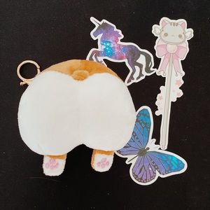 Corgi Butt Plushie Keychain🐶